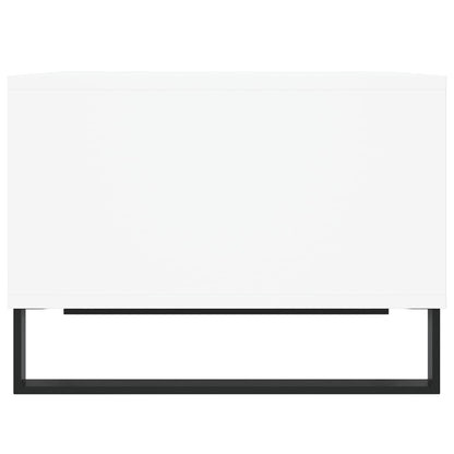 Tavolino da Salotto Bianco 60x50x36,5 cm in Legno Multistrato | homemem39