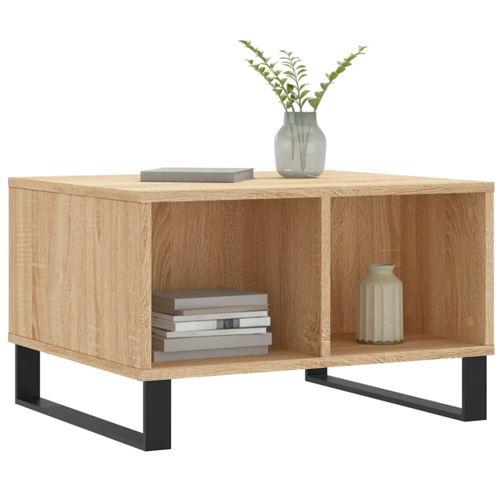 Tavolino Salotto Rovere Sonoma 60x50x36,5 cm Legno Multistrato | homemem39