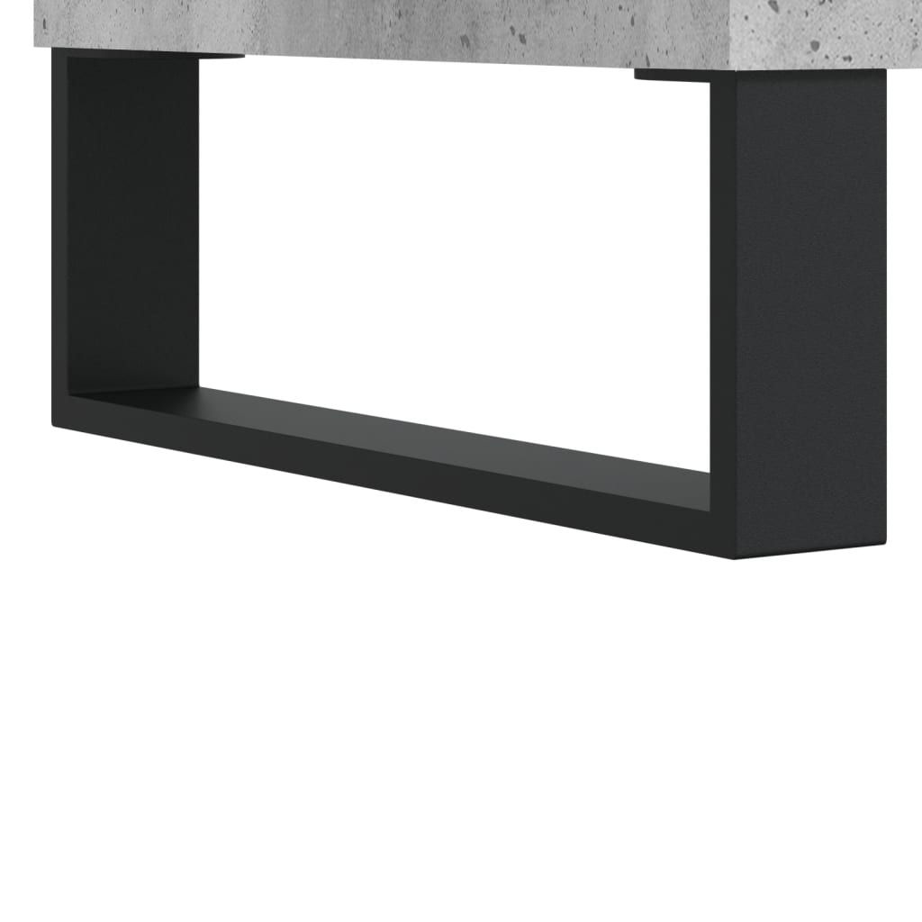 Tavolino Salotto Grigio Cemento 60x50x36,5 cm Legno Multistrato | homemem39