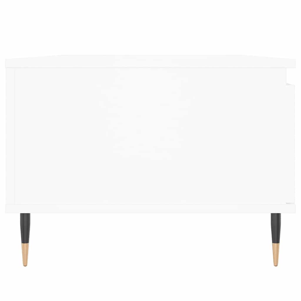 Tavolino da Salotto Bianco 90x50x36,5 cm in Legno Multistrato