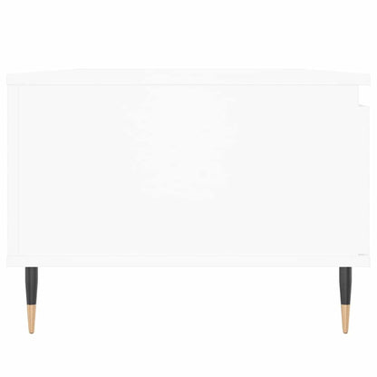 Tavolino da Salotto Bianco 90x50x36,5 cm in Legno Multistrato