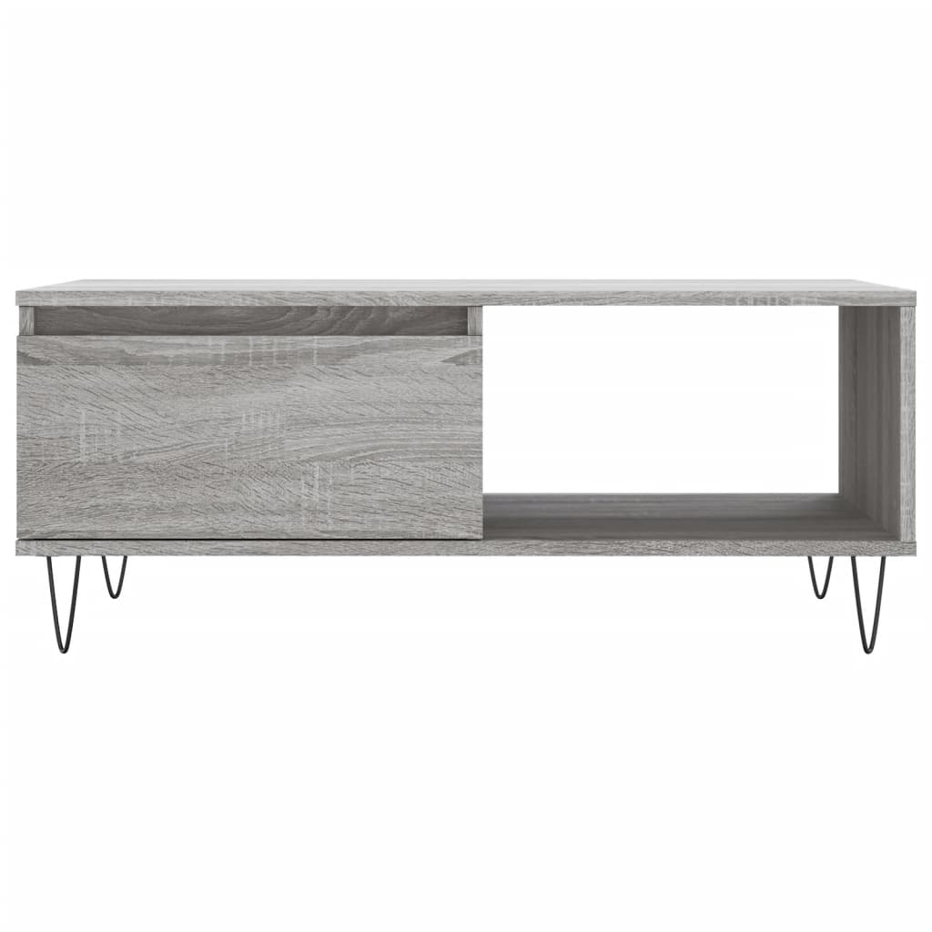 Tavolino Salotto Grigio Sonoma 90x50x36,5 cm Legno Multistrato | homemem39