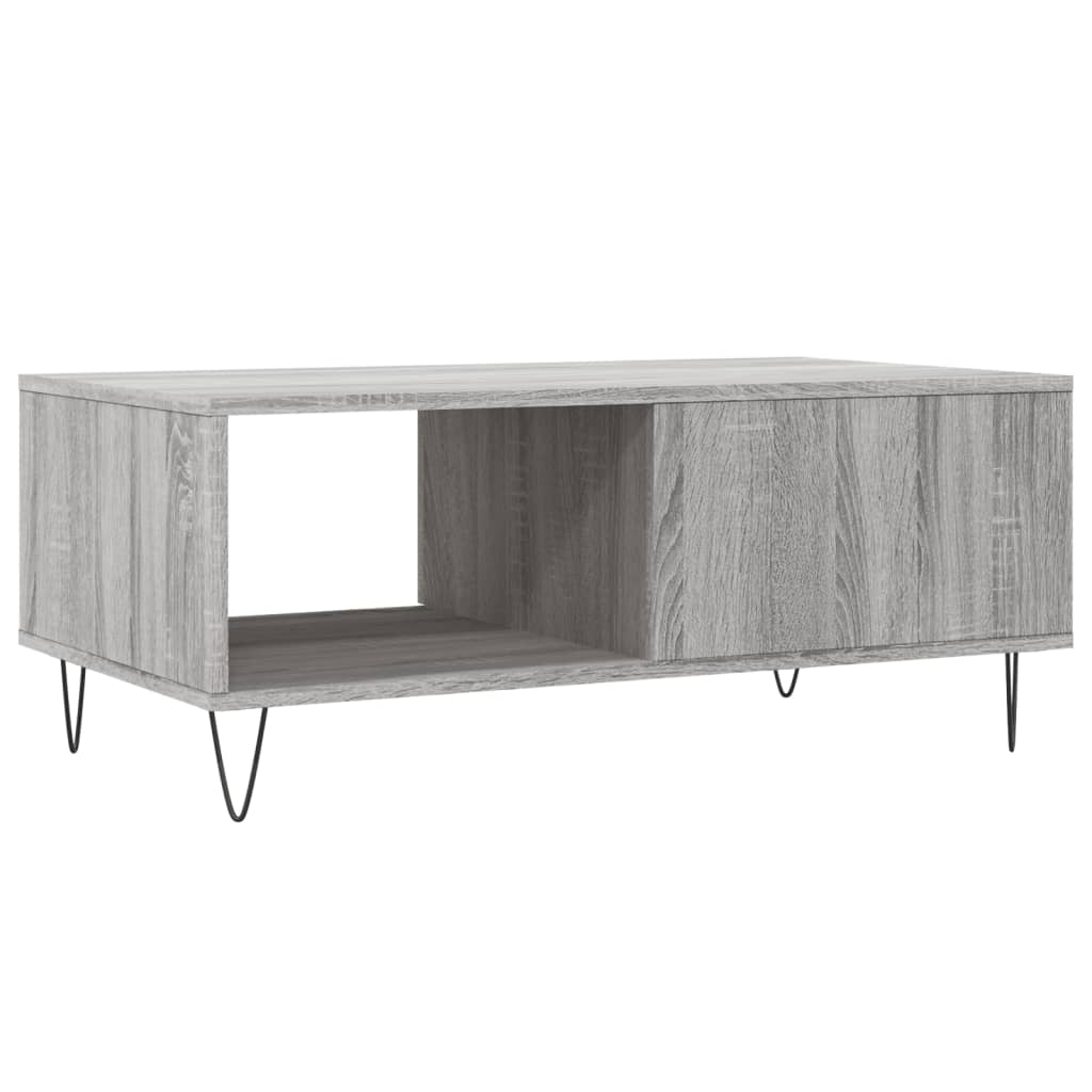 Tavolino Salotto Grigio Sonoma 90x50x36,5 cm Legno Multistrato | homemem39