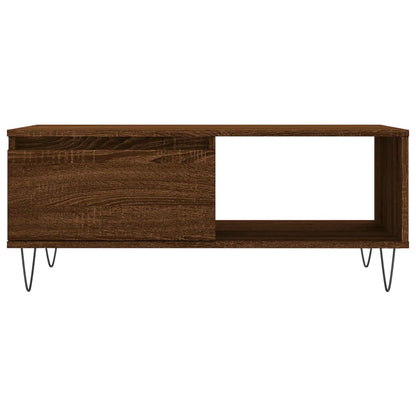 Tavolino da Salotto Rovere Marrone 90x50x36,5 cm in Multistrato | homemem39