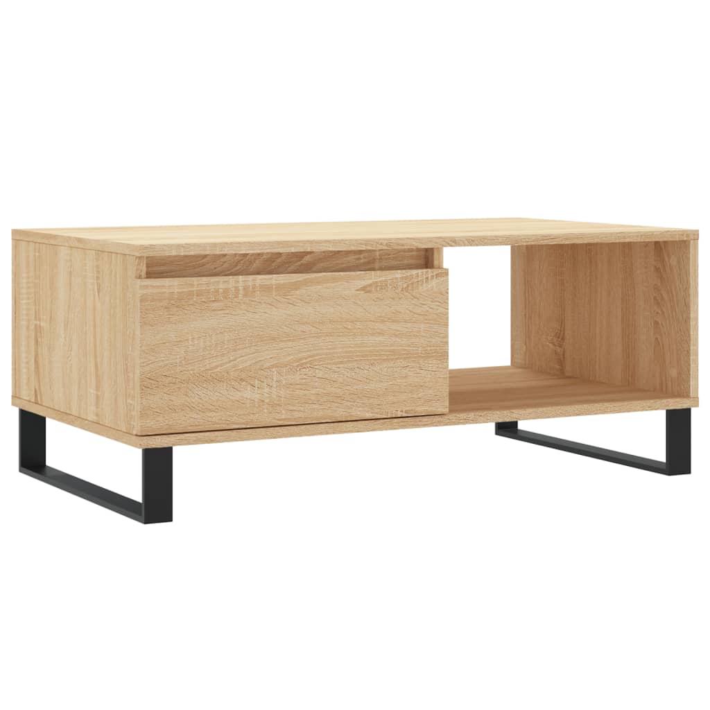 Tavolino Salotto Rovere Sonoma 90x50x36,5 cm Legno Multistrato | homemem39