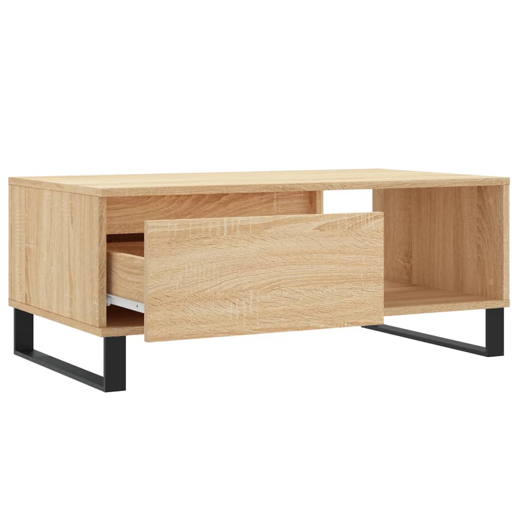 Tavolino Salotto Rovere Sonoma 90x50x36,5 cm Legno Multistrato | homemem39