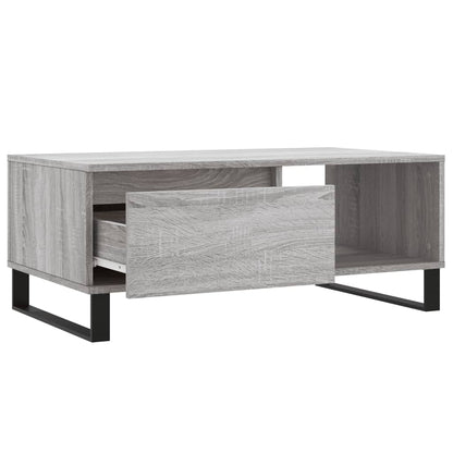 Tavolino Salotto Grigio Sonoma 90x50x36,5 cm Legno Multistrato | homemem39