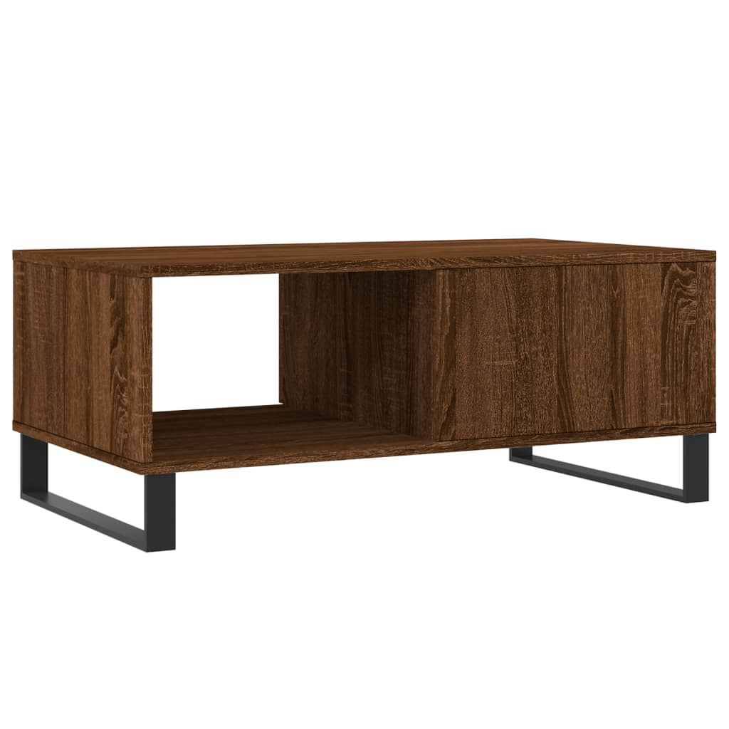 Tavolino da Salotto Rovere Marrone 90x50x36,5 cm in Multistrato | homemem39