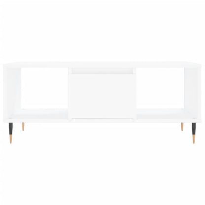 Tavolino da Salotto Bianco 90x50x36,5 cm in Legno Multistrato | homemem39