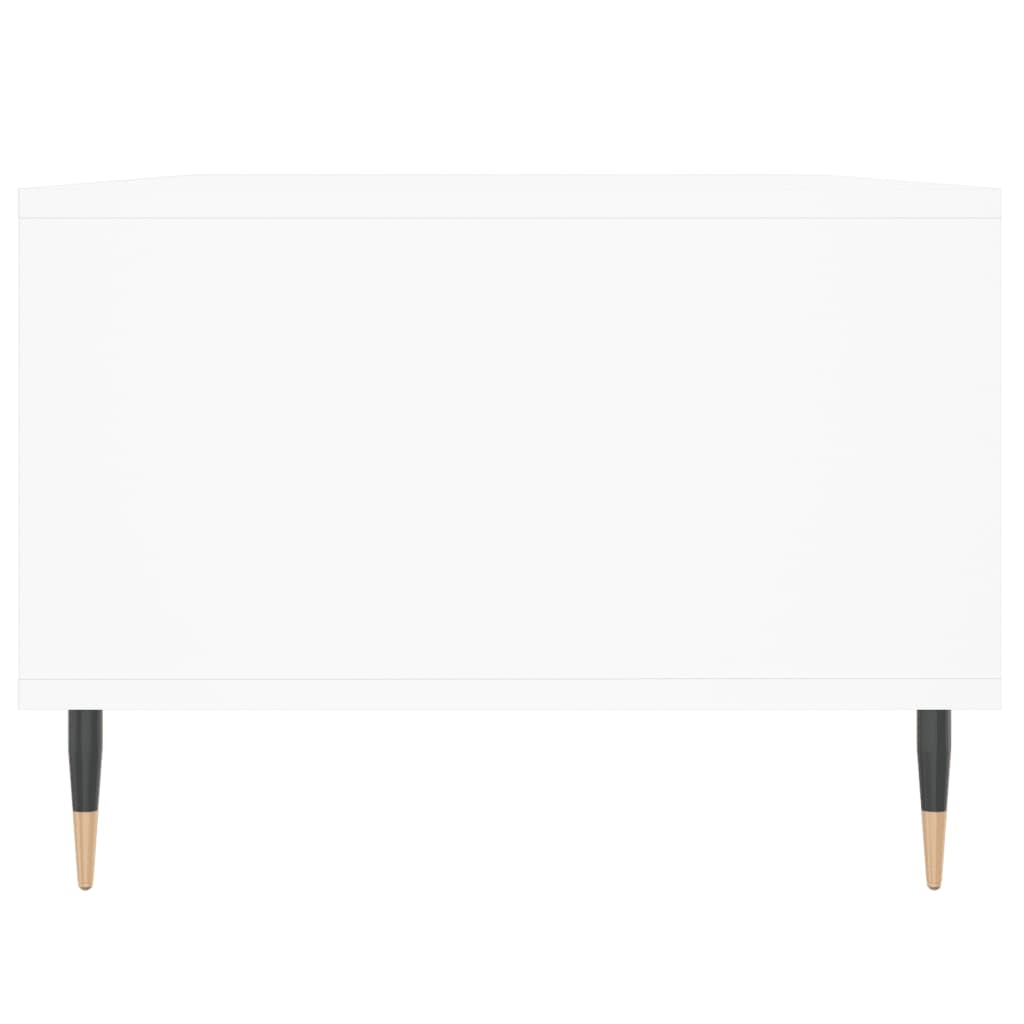 Tavolino da Salotto Bianco 90x50x36,5 cm in Legno Multistrato | homemem39