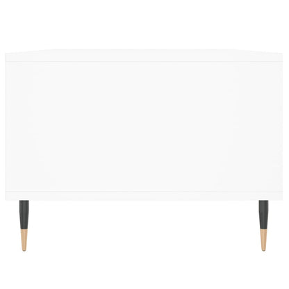 Tavolino da Salotto Bianco 90x50x36,5 cm in Legno Multistrato | homemem39