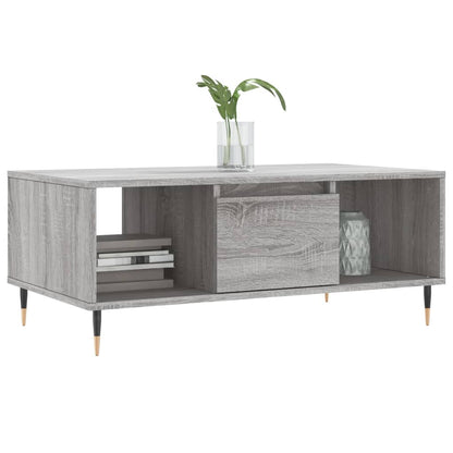 Tavolino Salotto Grigio Sonoma 90x50x36,5 cm Legno Multistrato | homemem39