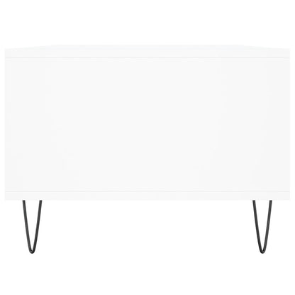 Tavolino da Salotto Bianco 90x50x36,5 cm in Legno Multistrato
