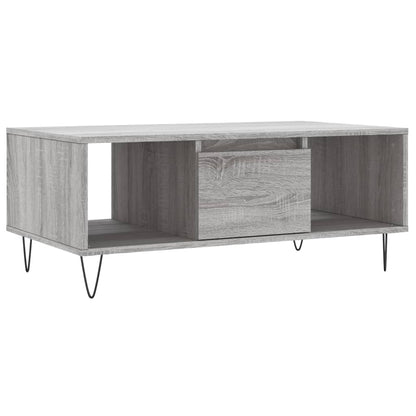 Tavolino Salotto Grigio Sonoma 90x50x36,5 cm Legno Multistrato | homemem39