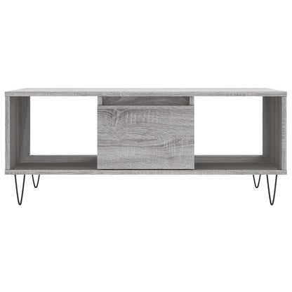Tavolino Salotto Grigio Sonoma 90x50x36,5 cm Legno Multistrato | homemem39