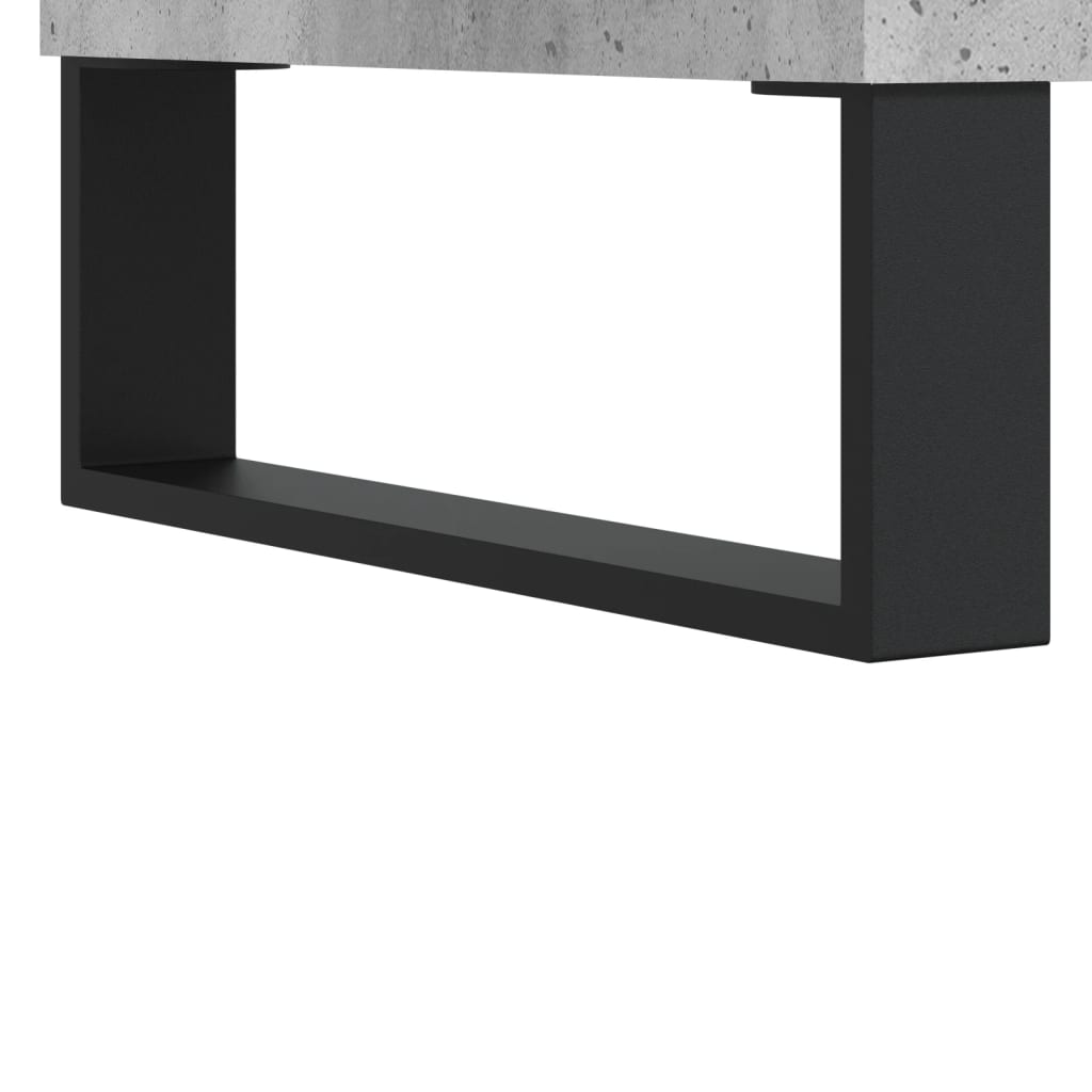 Tavolino Salotto Grigio Cemento 90x50x36,5 cm Legno Multistrato | homemem39