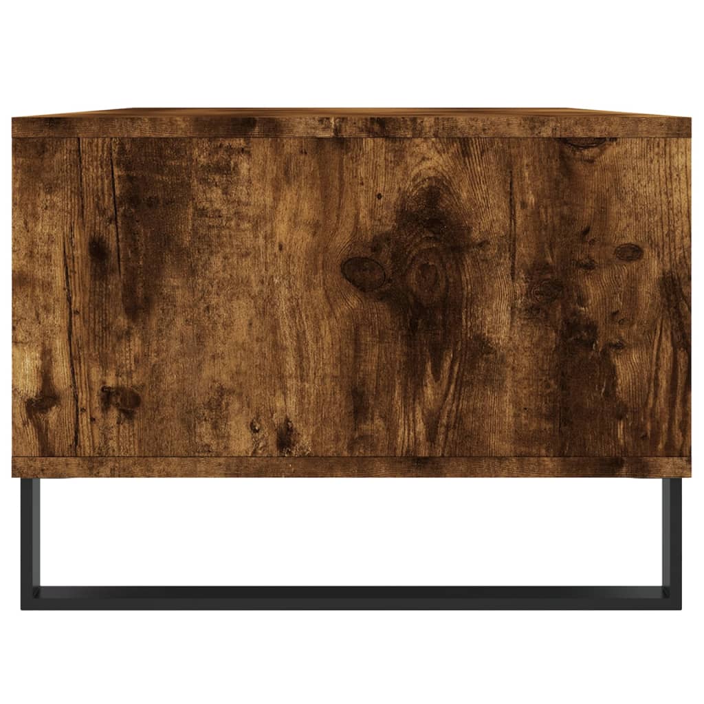 Tavolino da Salotto Rovere Fumo 90x50x36,5 cm Legno Multistrato | homemem39