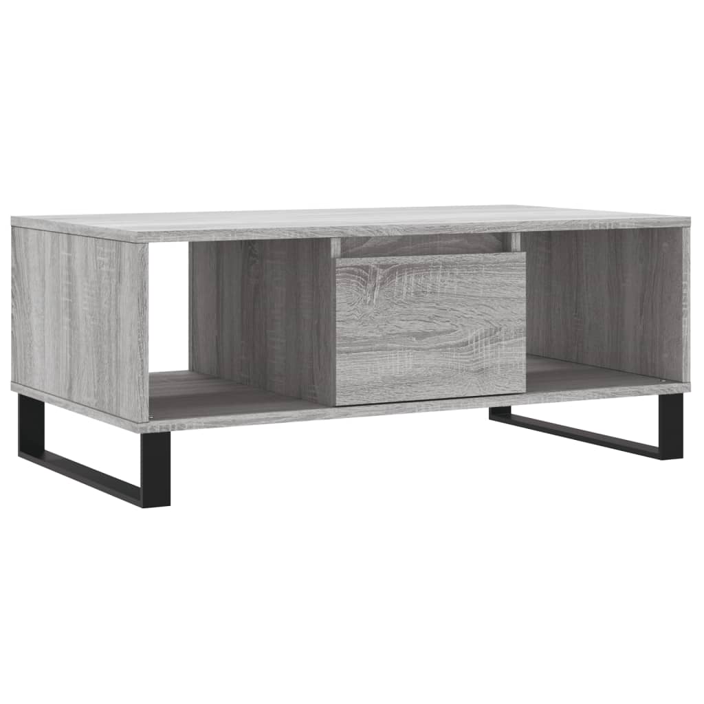 Tavolino Salotto Grigio Sonoma 90x50x36,5 cm Legno Multistrato | homemem39