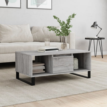 Tavolino Salotto Grigio Sonoma 90x50x36,5 cm Legno Multistrato | homemem39
