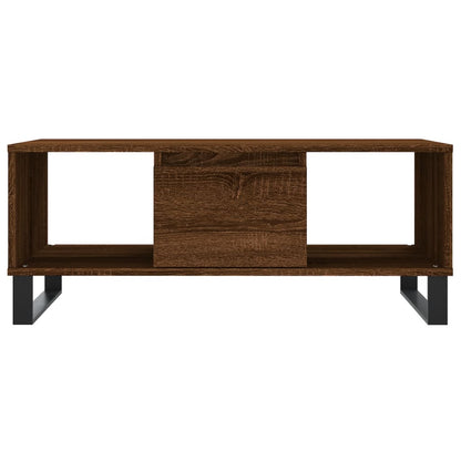 Tavolino da Salotto Rovere Marrone 90x50x36,5 cm in Multistrato | homemem39