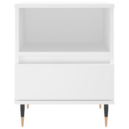 Comodini 2pz Bianchi 40x35x50 cm in Legno Multistrato - homemem39