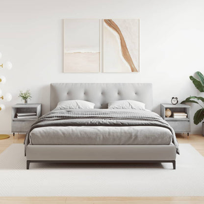 Comodini 2pz Grigio Cemento 40x35x50 cm in Legno Multistrato - homemem39