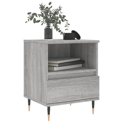 Comodini 2pz Grigio Sonoma 40x35x50 cm in Legno Multistrato - homemem39