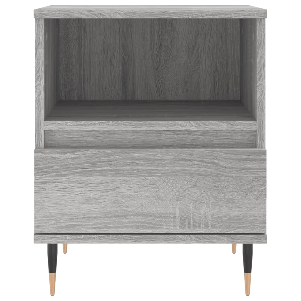 Comodini 2pz Grigio Sonoma 40x35x50 cm in Legno Multistrato - homemem39