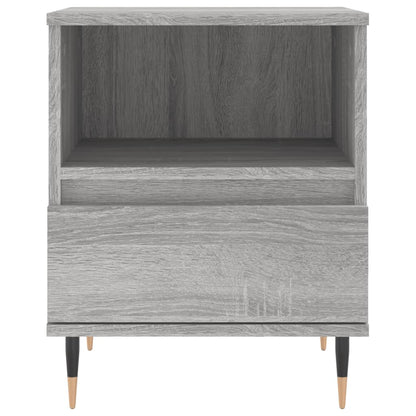 Comodini 2pz Grigio Sonoma 40x35x50 cm in Legno Multistrato - homemem39