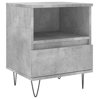 Comodini 2pz Grigio Cemento 40x35x50 cm in Legno Multistrato - homemem39