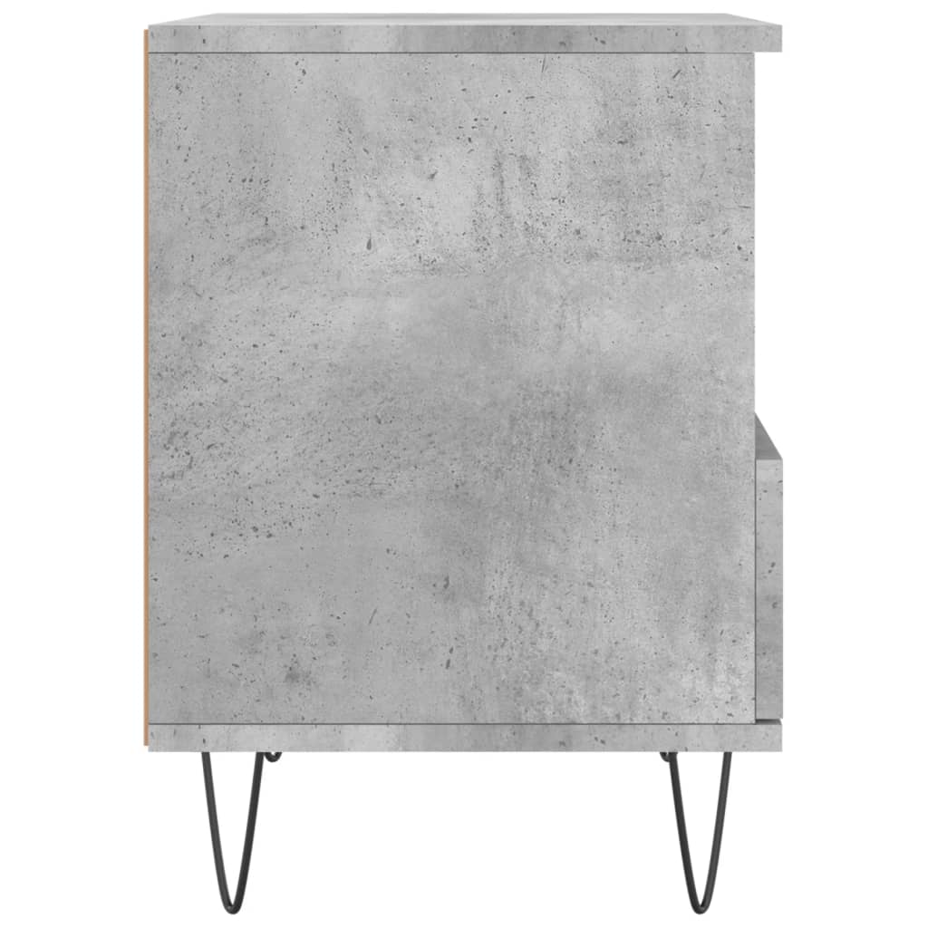 Comodini 2pz Grigio Cemento 40x35x50 cm in Legno Multistrato - homemem39