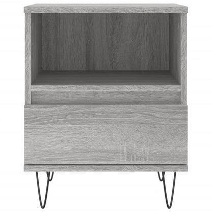 Comodino Grigio Sonoma 40x35x50 cm in Legno Multistrato - homemem39
