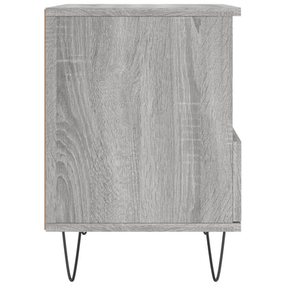 Comodini 2pz Grigio Sonoma 40x35x50 cm in Legno Multistrato - homemem39