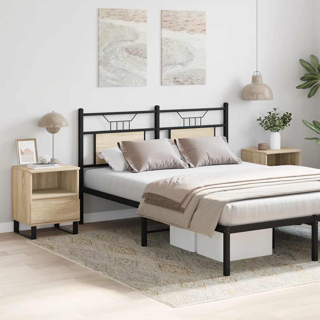 Comodini 2pz Rovere Sonoma 40x35x50 cm in Legno Multistrato - homemem39