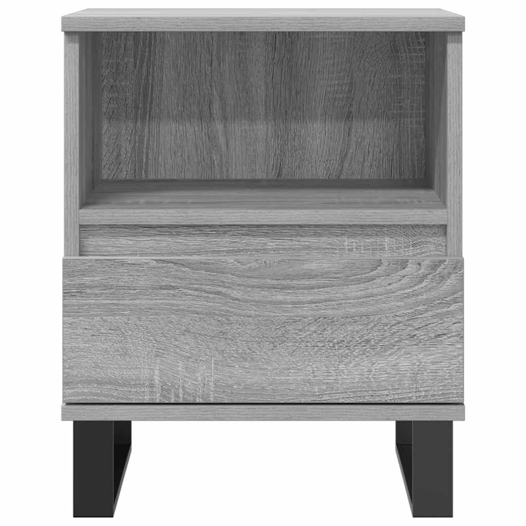 Comodino Grigio Sonoma 40x35x50 cm in Legno Multistrato | homemem39