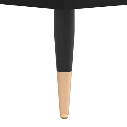 Comodini 2pz Neri 40x35x50 cm in Legno Multistrato - homemem39