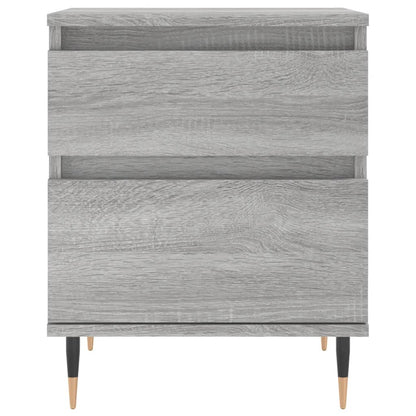Comodini 2pz Grigio Sonoma 40x35x50 cm in Legno Multistrato - homemem39