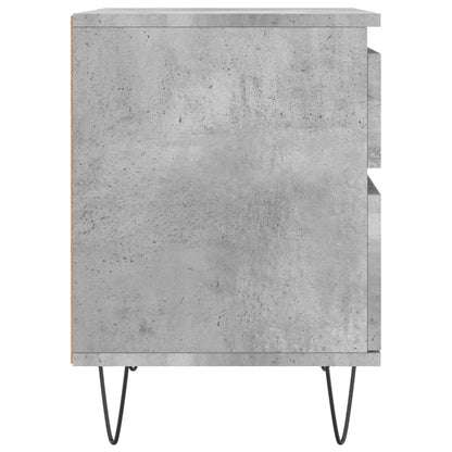 Comodini 2pz Grigio Cemento 40x35x50 cm in Legno Multistrato - homemem39