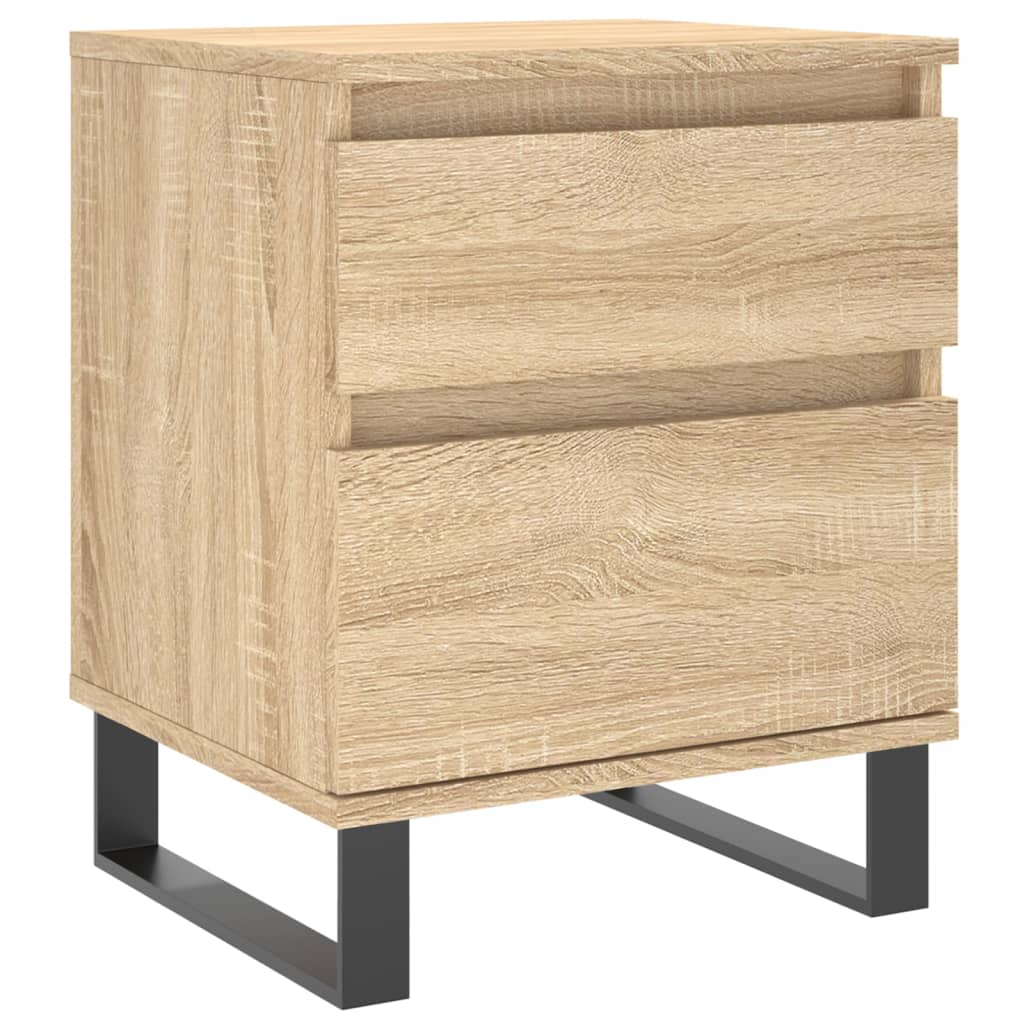 Comodino Rovere Sonoma 40x35x50 cm in Legno Multistrato