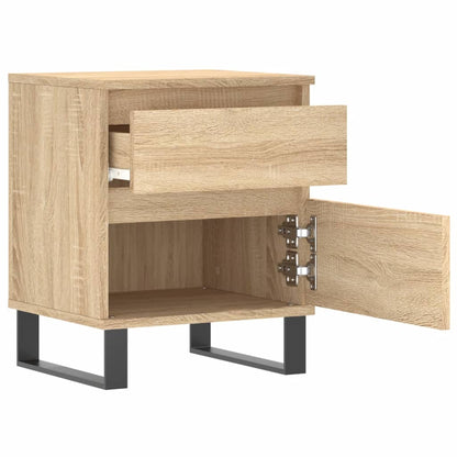 Comodino Rovere Sonoma 40x35x50 cm in Legno Multistrato