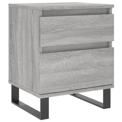 Comodini 2pz Grigio Sonoma 40x35x50 cm in Legno Multistrato - homemem39