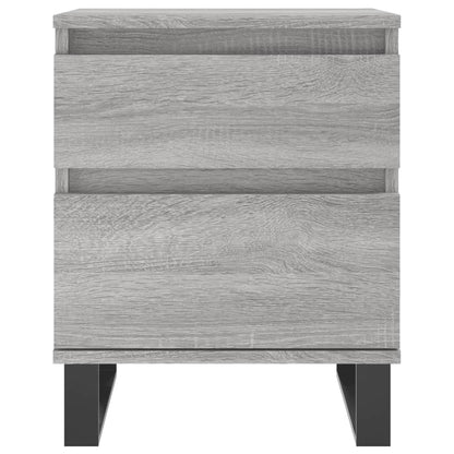 Comodini 2pz Grigio Sonoma 40x35x50 cm in Legno Multistrato - homemem39