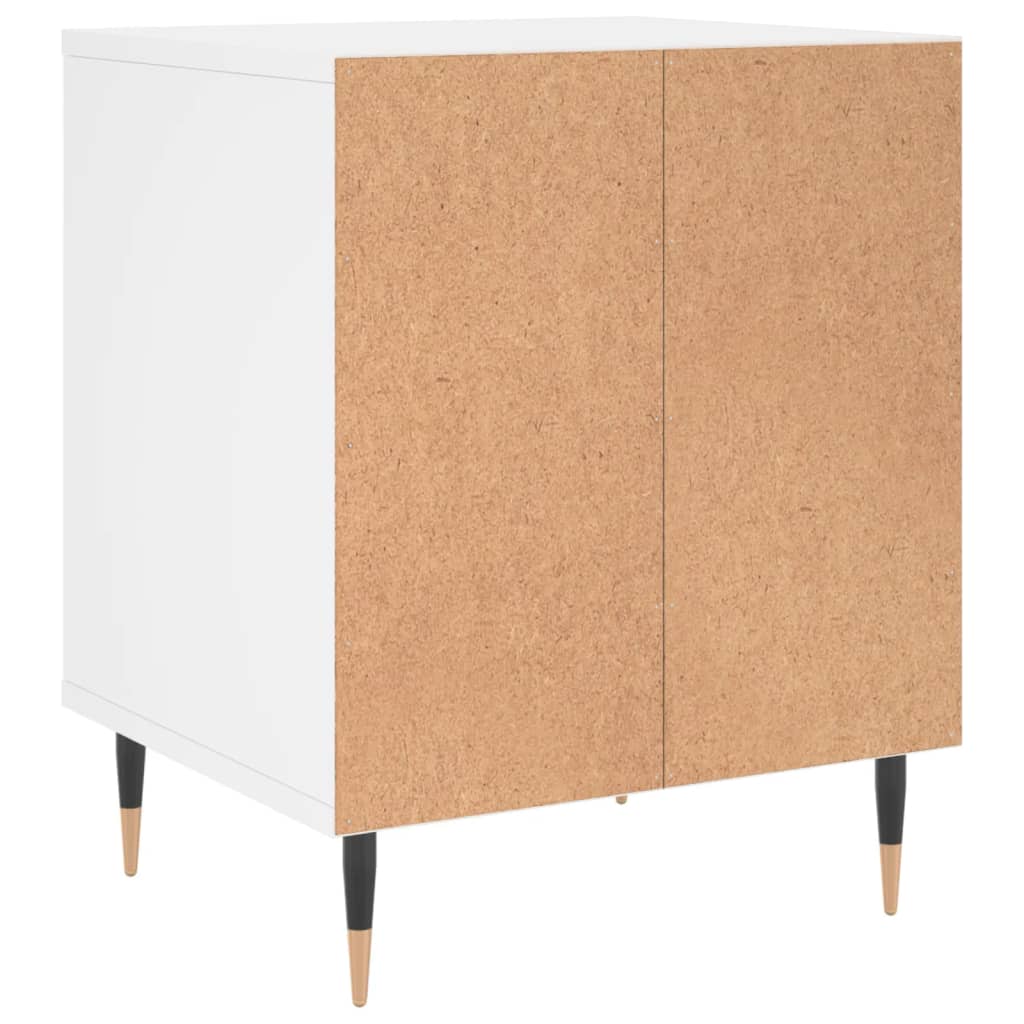 Comodini 2pz Bianchi 40x35x50 cm in Legno Multistrato - homemem39