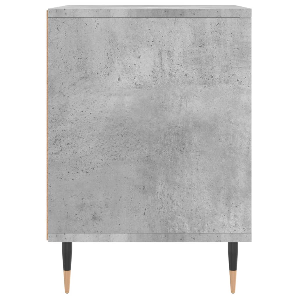 Comodino Grigio Cemento 40x35x50 cm in Legno Multistrato - homemem39