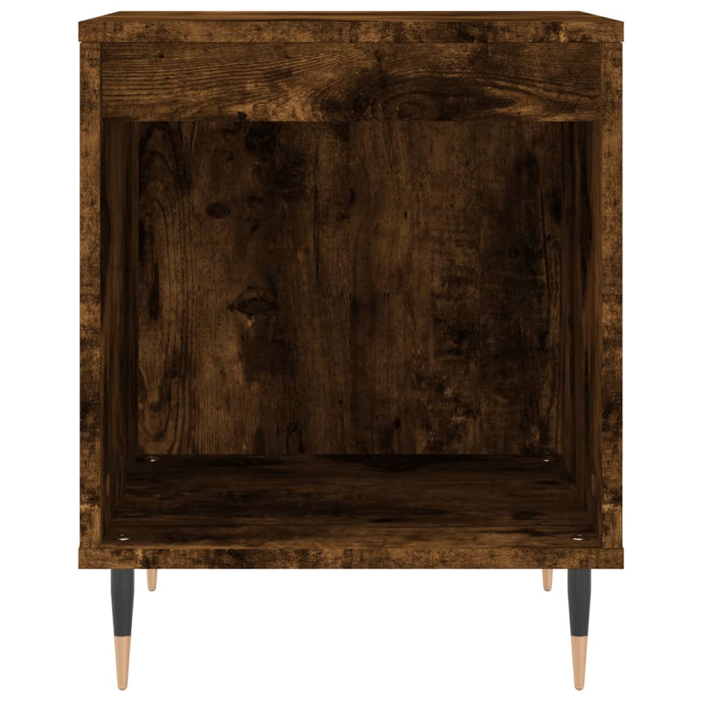 Comodini 2pz Rovere Fumo 40x35x50 cm in Legno Multistrato | homemem39