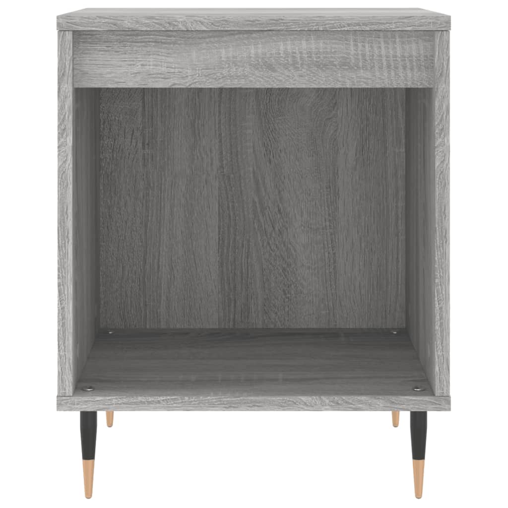 Comodini 2pz Grigio Sonoma 40x35x50 cm in Legno Multistrato | homemem39
