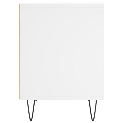 Comodino Bianco 40x35x50 cm in Legno Multistrato - homemem39