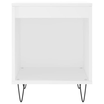 Comodini 2pz Bianchi 40x35x50 cm in Legno Multistrato - homemem39