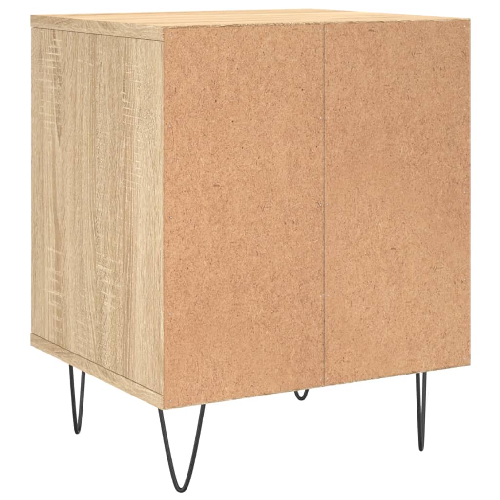 Comodini 2pz Rovere Sonoma 40x35x50 cm in Legno Multistrato - homemem39