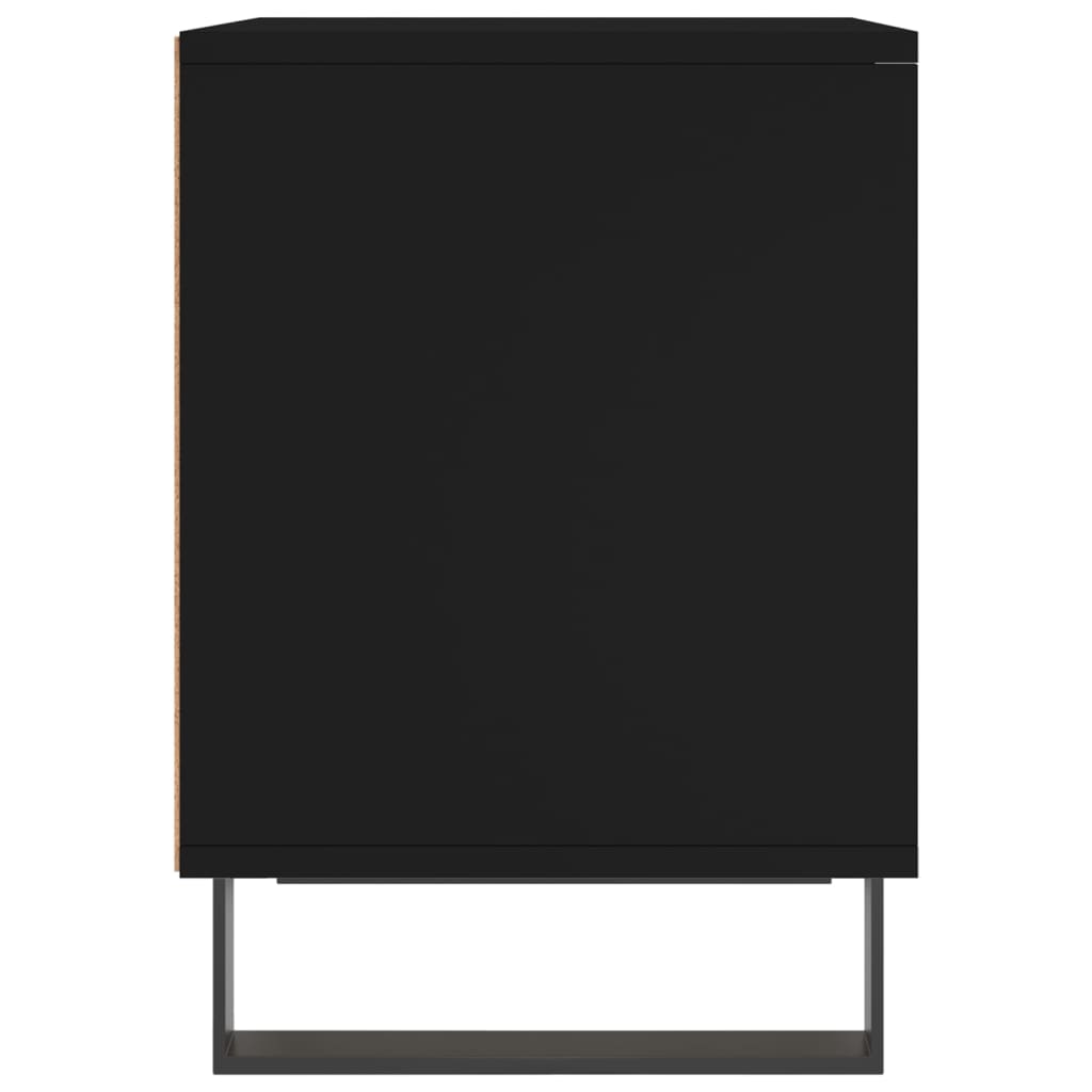 Comodini 2pz Neri 40x35x50 cm in Legno Multistrato - homemem39